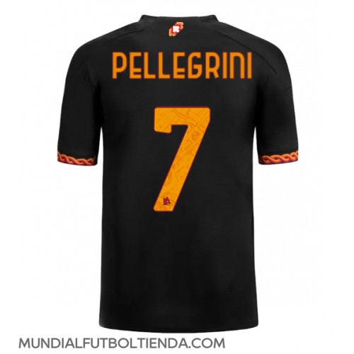Camiseta AS Roma Lorenzo Pellegrini #7 Tercera Equipación Replica 2023-24 mangas cortas